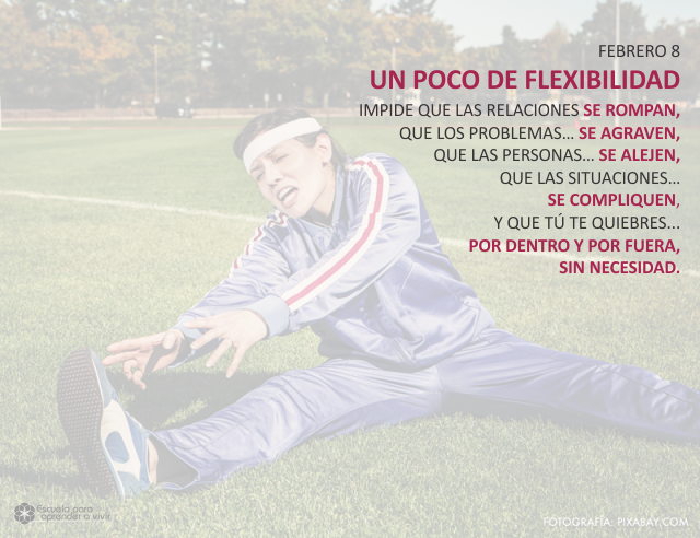 Un poco de flexibilidad